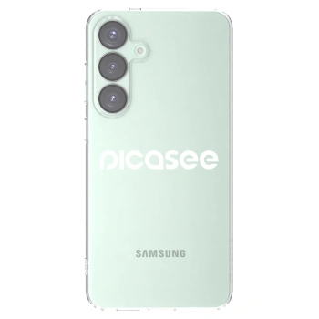 Picasee Samsung Galaxy S25+ 5G Hülle - Transparentes Silikon - Picasee - new logo - white
