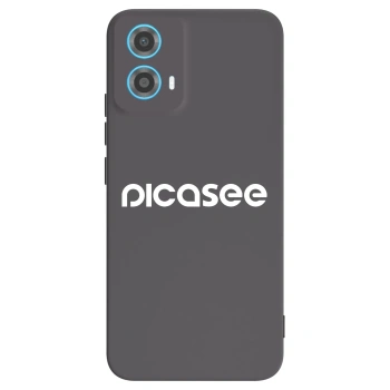 Picasee Motorola Moto G34 5G Hülle - Schwarzes Silikon - Picasee - new logo - white