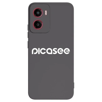 Picasee Motorola Moto G05 Hülle - Schwarzes Silikon - Picasee - new logo - white