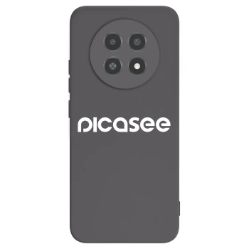 Picasee Realme 12X Hülle - Schwarzes Silikon - Picasee - new logo - white