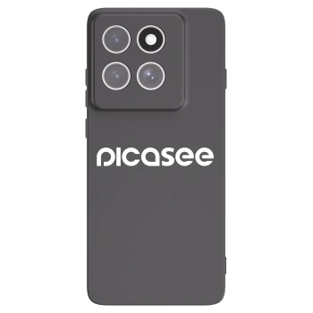 Picasee Motorola Edge 60 Pro Hülle - Schwarzes Silikon - Picasee - new logo - white