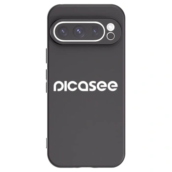 Picasee Google Pixel 9 Pro XL Hülle - Schwarzes Silikon - Picasee - new logo - white