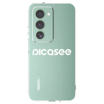 Picasee Xiaomi Redmi 15 5G Hülle - Transparentes Silikon - Picasee - new logo - white