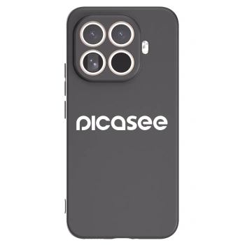 Picasee Xiaomi 15T Pro Hülle - Schwarzes Silikon - Picasee - new logo - white