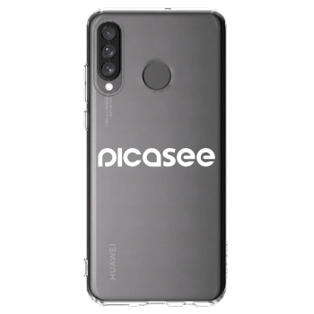 Picasee Huawei P30 Lite Hülle - Transparentes Silikon - Picasee - new logo - white