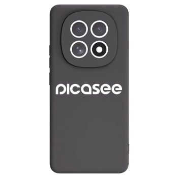 Picasee Xiaomi Redmi Note 15 5G Hülle - Schwarzes Silikon - Picasee - new logo - white