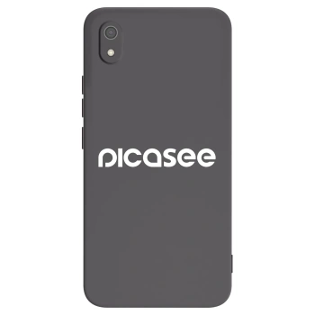 Picasee Xiaomi Redmi 7A Hülle - Schwarzes Silikon - Picasee - new logo - white