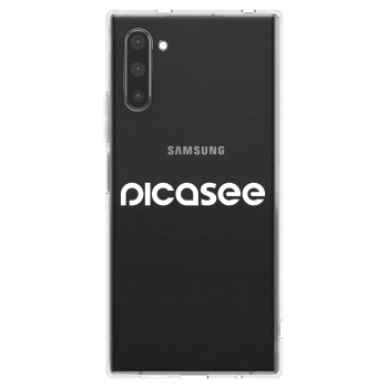 Picasee Samsung Galaxy Note 10 N970F Hülle - Transparentes Silikon - Picasee - new logo - white