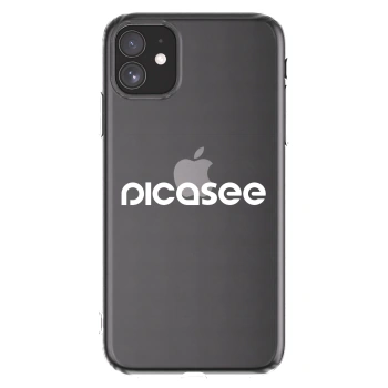Picasee Apple iPhone 11 Hülle - Transparentes Silikon - Picasee - new logo - white