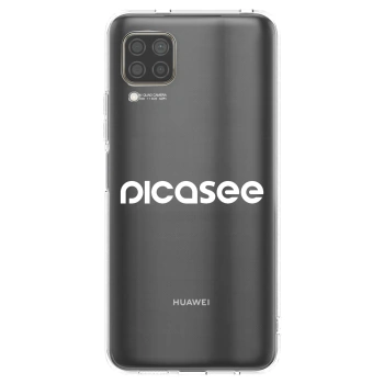 Picasee Huawei P40 Lite Hülle - Transparentes Silikon - Picasee - new logo - white