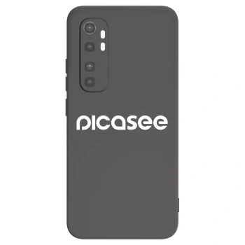 Picasee Xiaomi Mi Note 10 Lite Hülle - Schwarzes Silikon - Picasee - new logo - white