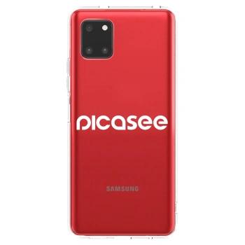 Picasee Samsung Galaxy Note 10 Lite N770F Hülle - Transparentes Silikon - Picasee - new logo - white