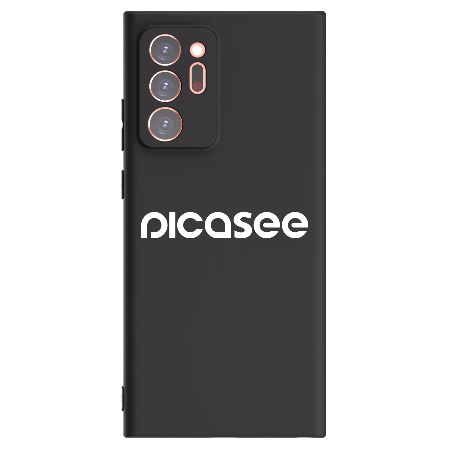 Picasee Samsung Galaxy Note 20 Ultra Hülle - Schwarzes Silikon - Picasee - new logo - white