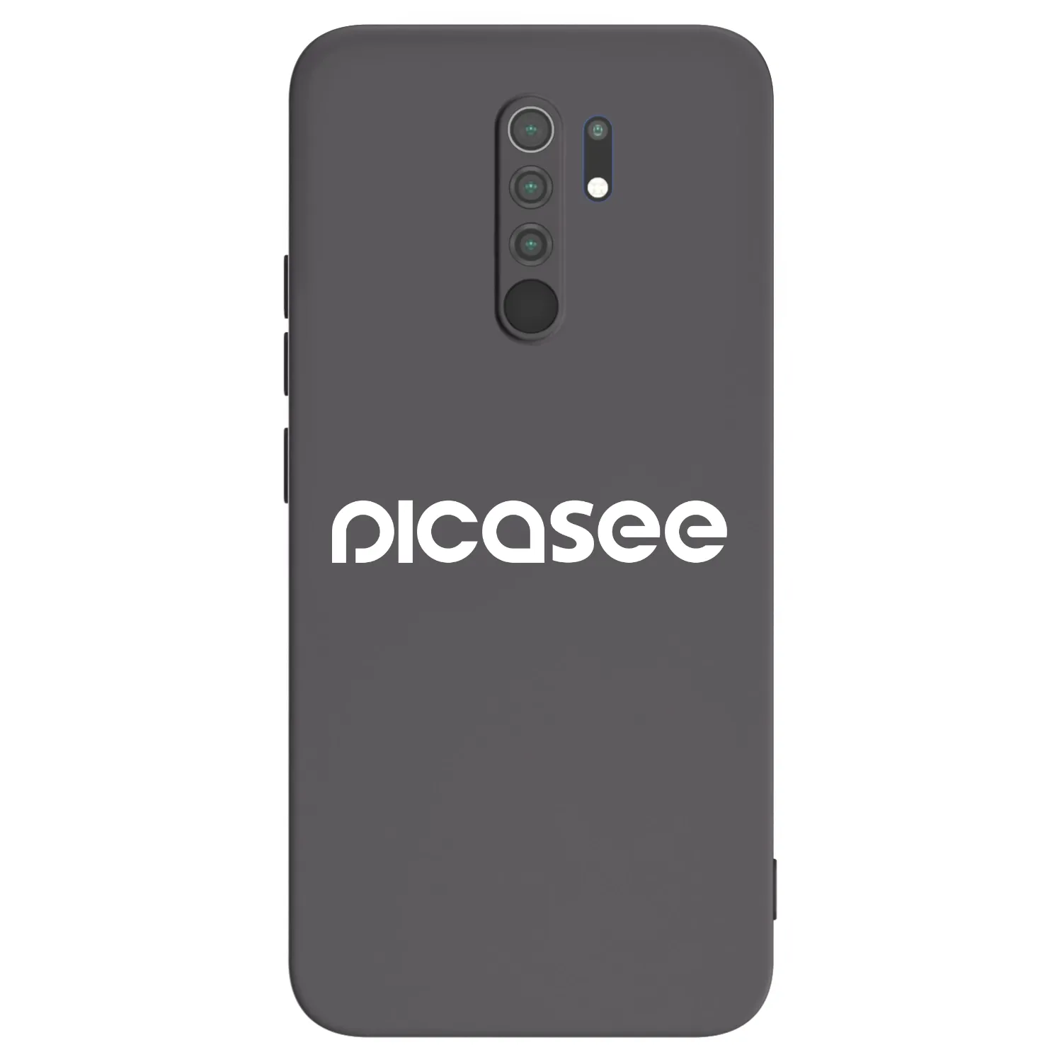 Picasee Xiaomi Redmi 9 Hülle - Schwarzes Silikon - Picasee - new logo - white