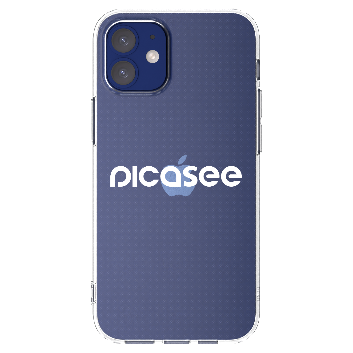 Picasee Apple iPhone 12 mini Hülle - Transparentes Silikon - Picasee - new logo - white