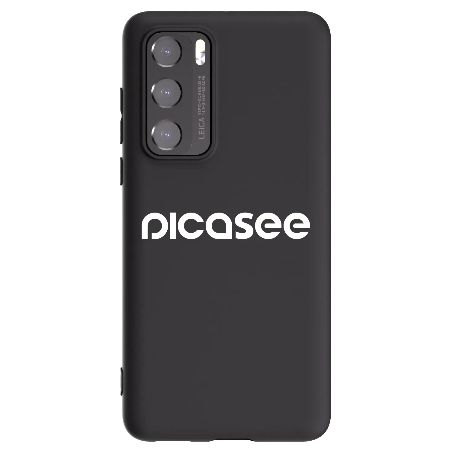 Picasee Huawei P40 Hülle - Schwarzes Silikon - Picasee - new logo - white