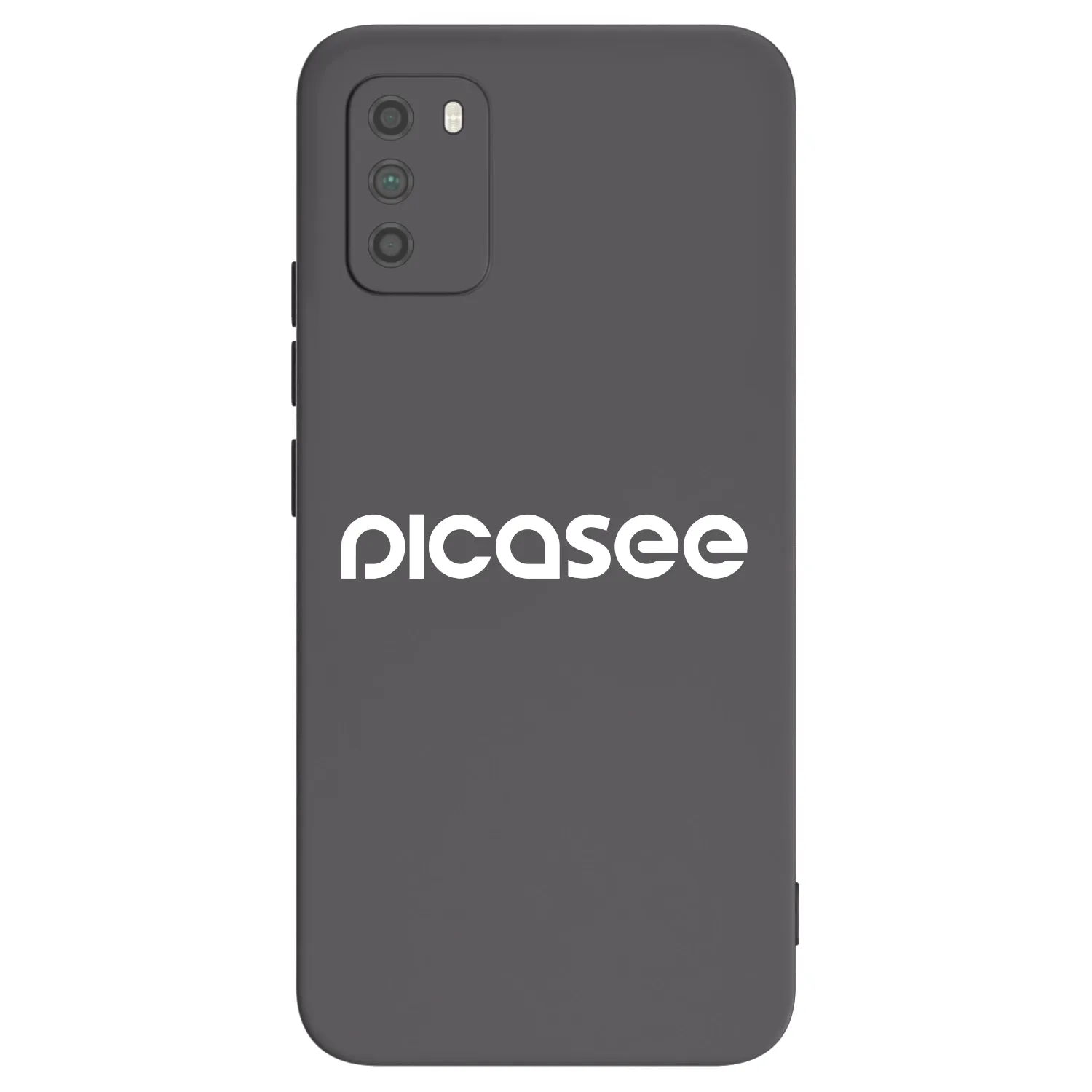 Picasee Xiaomi Poco M3 Hülle - Schwarzes Silikon - Picasee - new logo - white
