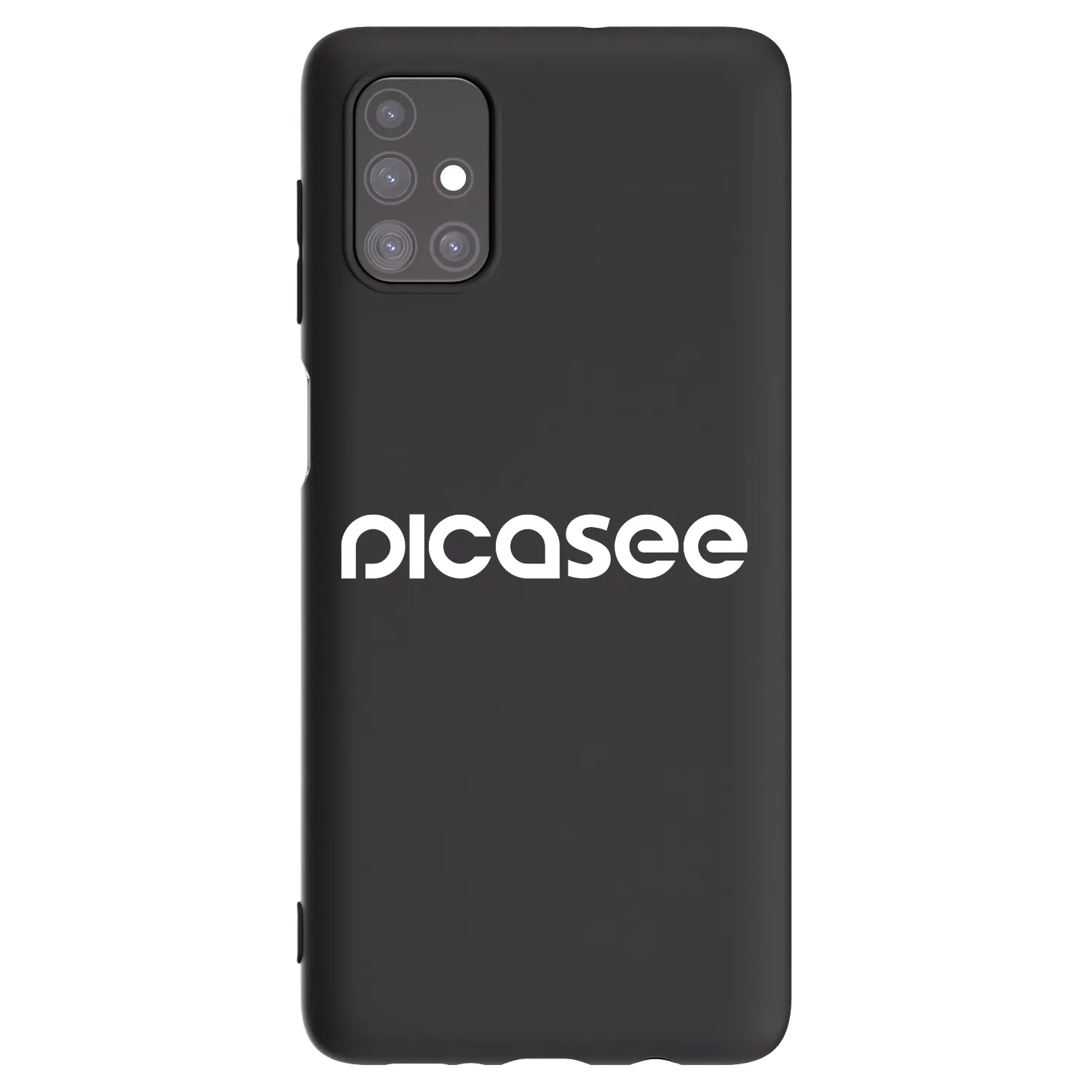 Picasee Samsung Galaxy M51 M515F Hülle - Schwarzes Silikon - Picasee - new logo - white
