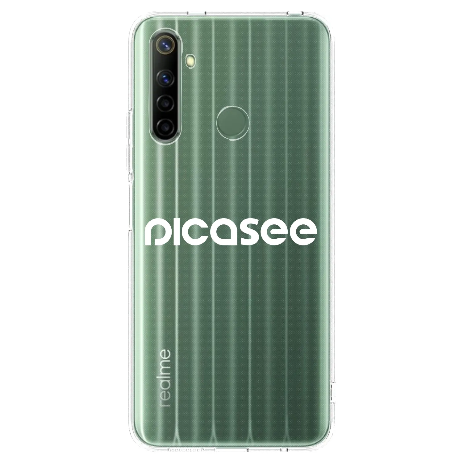 Picasee Realme 6i Hülle - Transparentes Silikon - Picasee - new logo - white