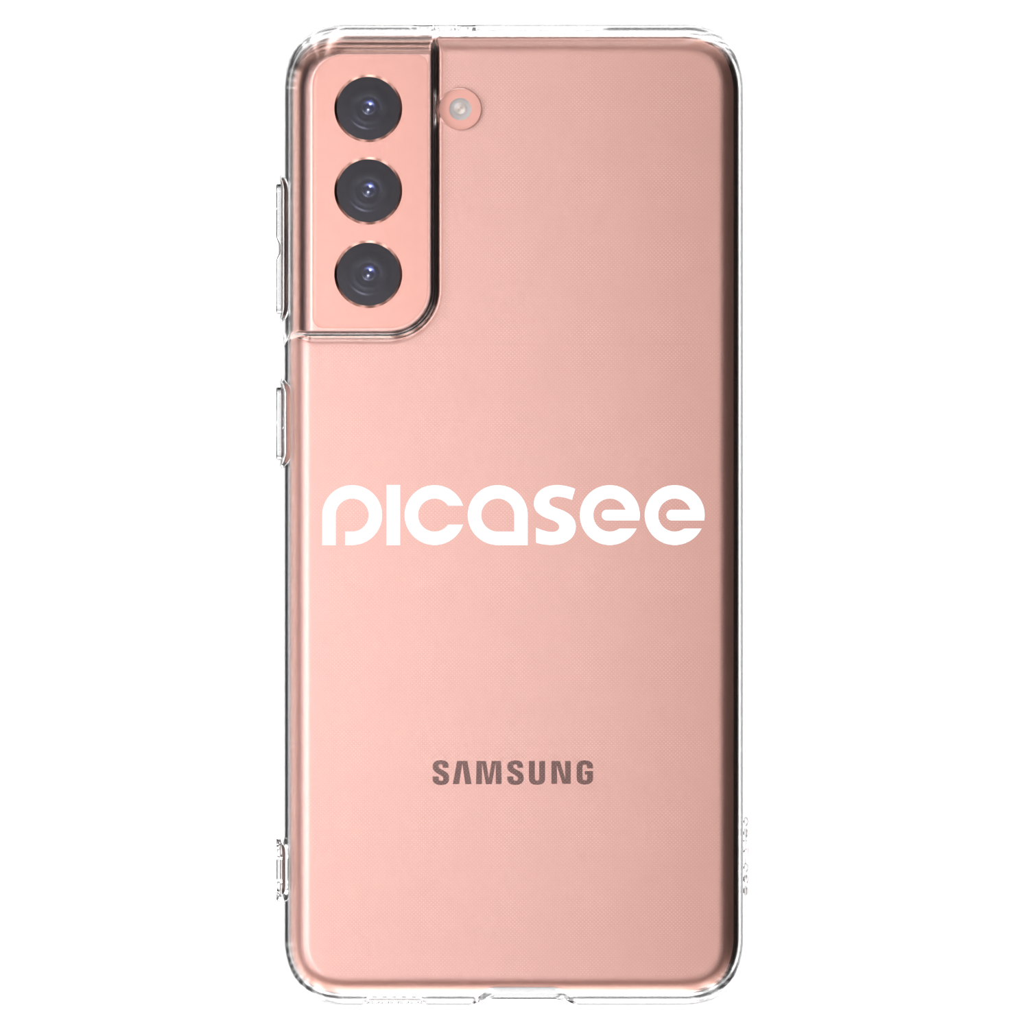 Picasee Samsung Galaxy S21 5G G991B Hülle - Transparentes Silikon - Picasee - new logo - white