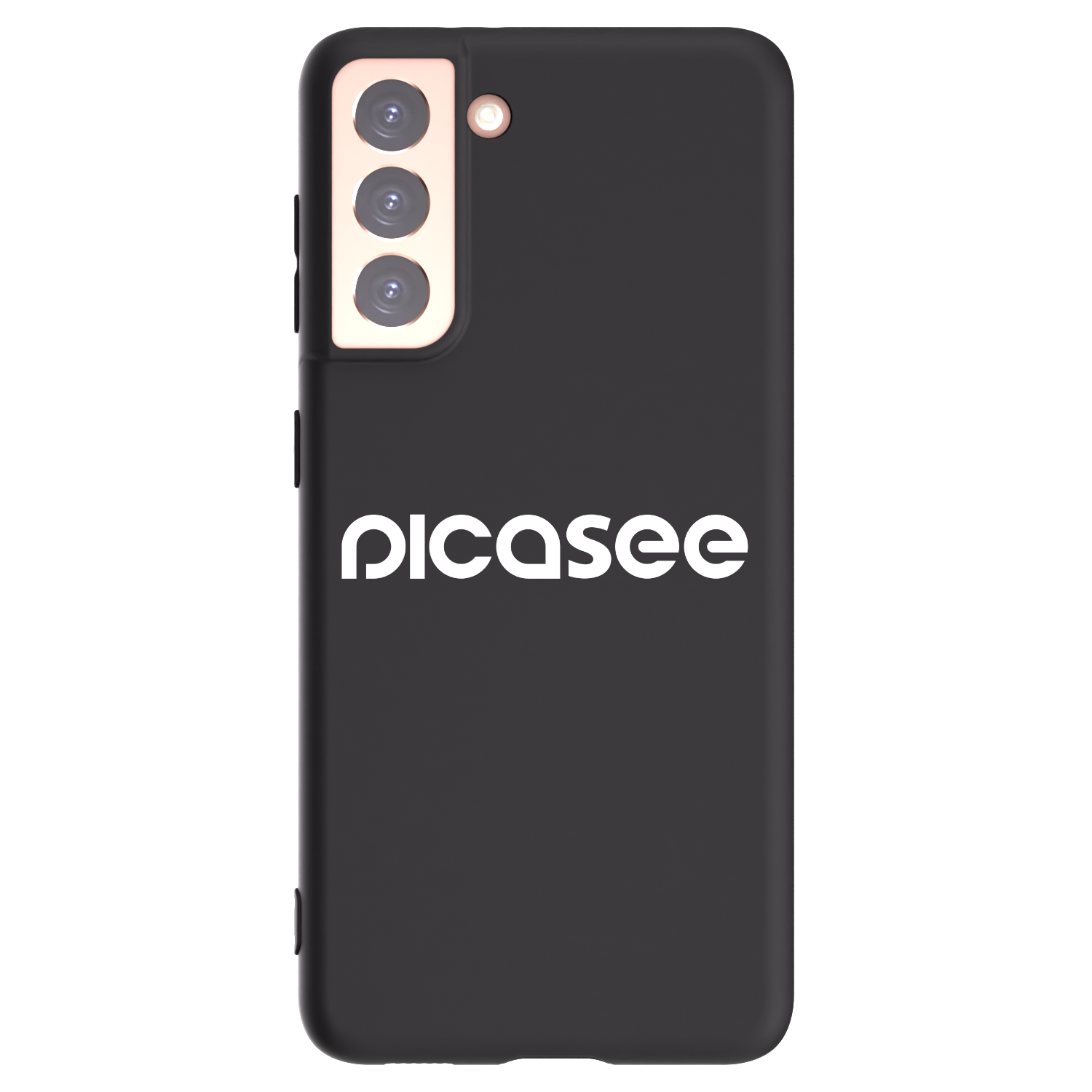 Picasee Samsung Galaxy S21 5G G991B Hülle - Schwarzes Silikon - Picasee - new logo - white