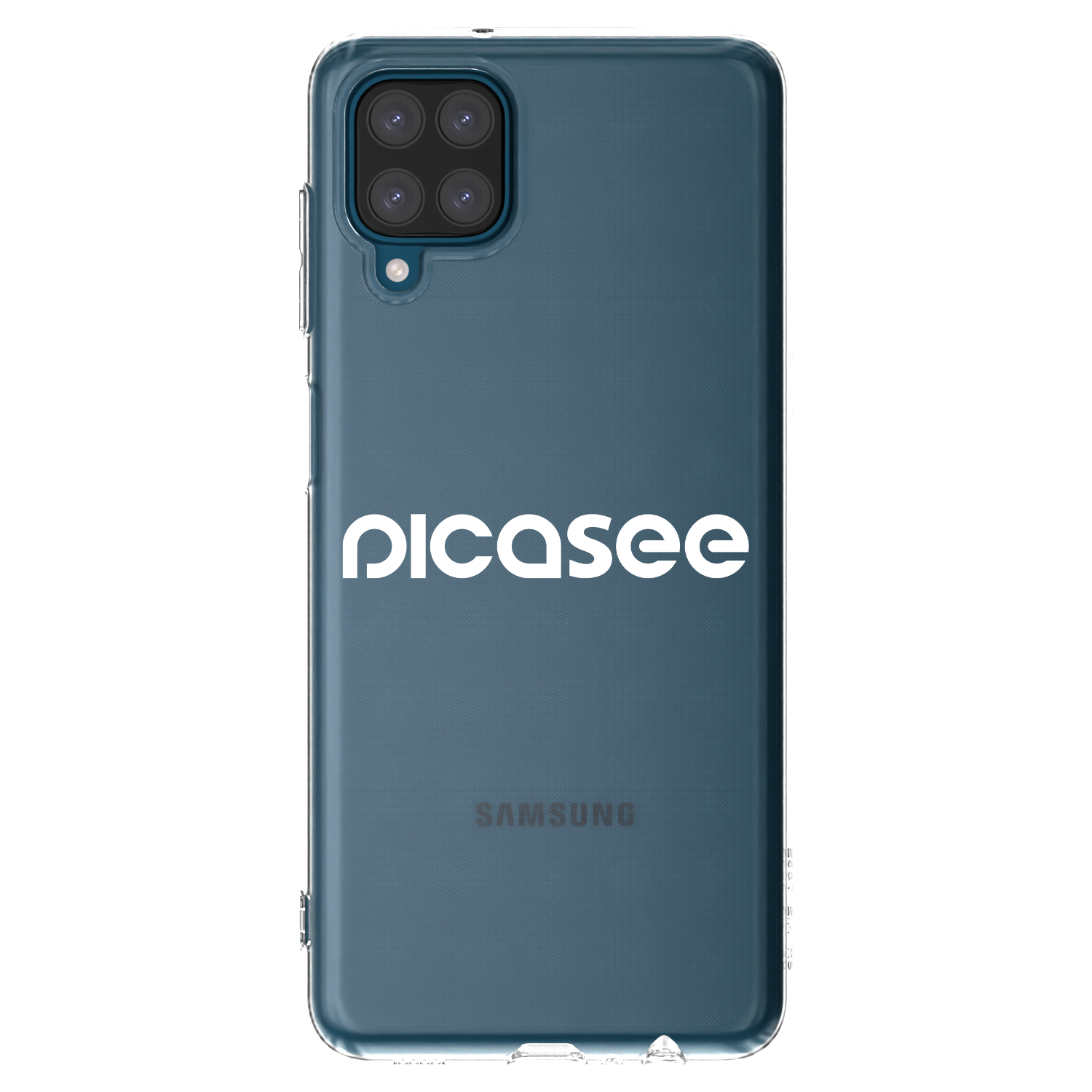 Picasee Samsung Galaxy A12 A125F Hülle - Transparentes Silikon - Picasee - new logo - white