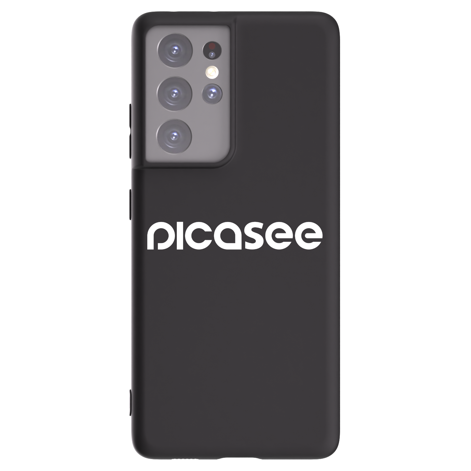 Picasee Samsung Galaxy S21 Ultra 5G G998B Hülle - Schwarzes Silikon - Picasee - new logo - white