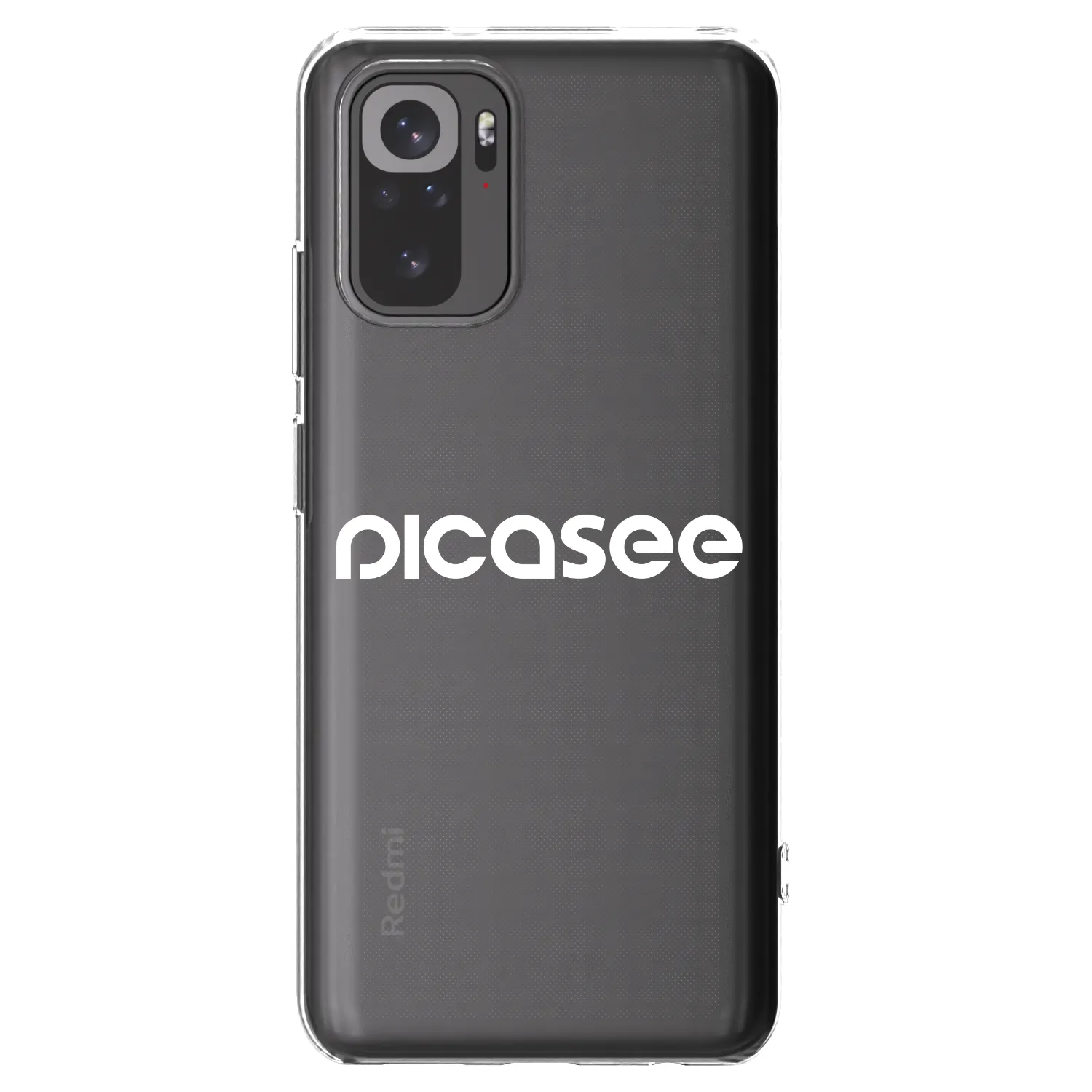 Picasee Xiaomi Redmi Note 10 Hülle - Transparentes Silikon - Picasee - new logo - white