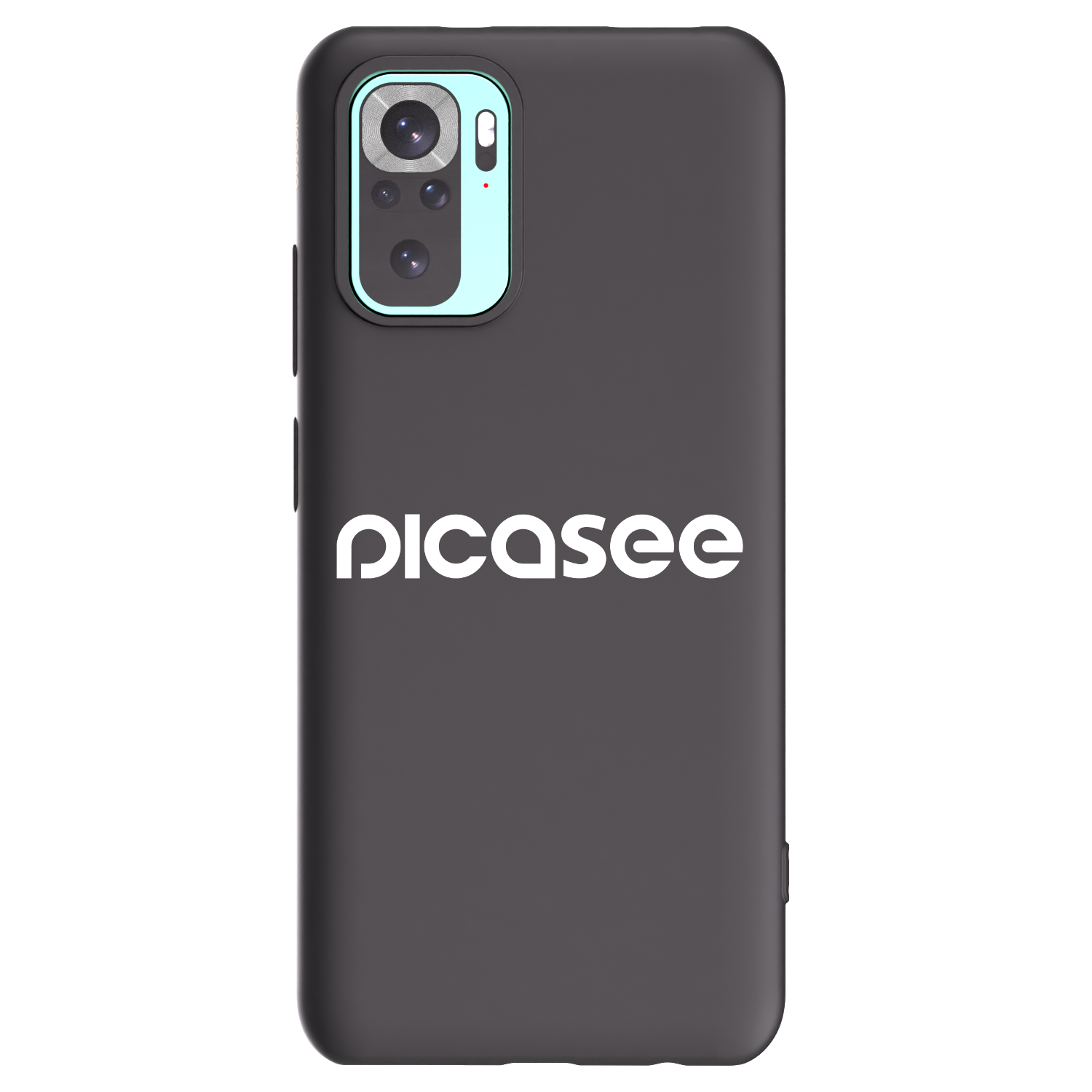 Picasee Xiaomi Redmi Note 10 Pro Hülle - Schwarzes Silikon - Picasee - new logo - white