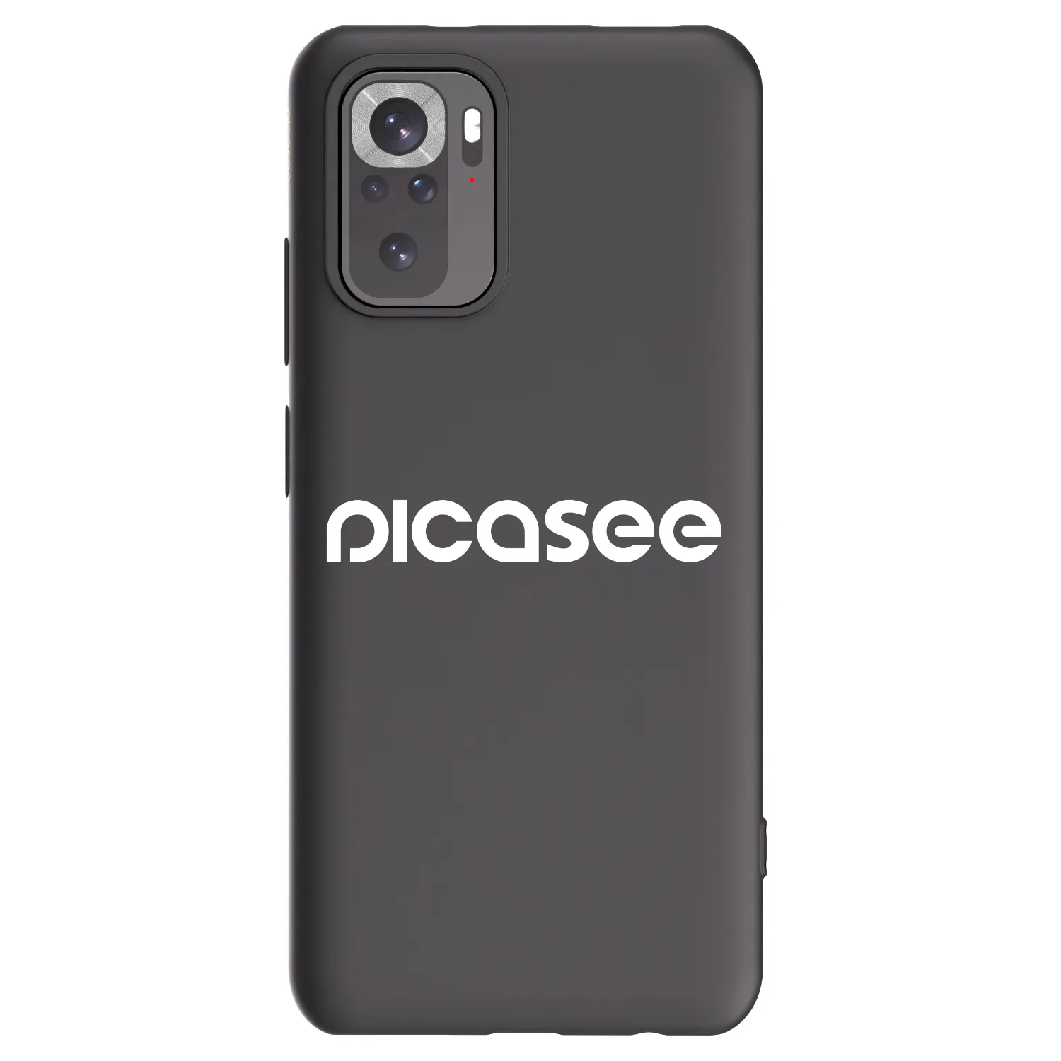 Picasee Xiaomi Redmi Note 10S Hülle - Schwarzes Silikon - Picasee - new logo - white