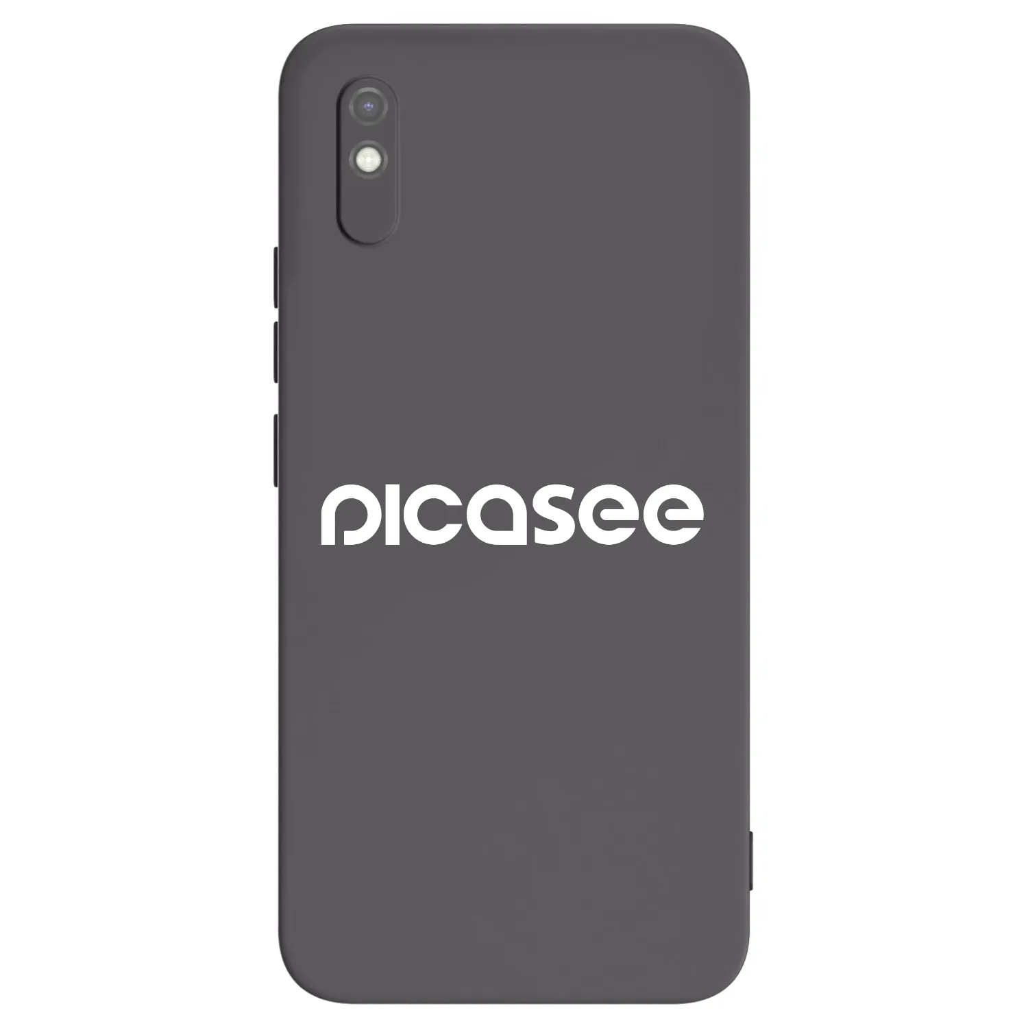 Picasee Xiaomi Redmi 9AT Hülle - Schwarzes Silikon - Picasee - new logo - white