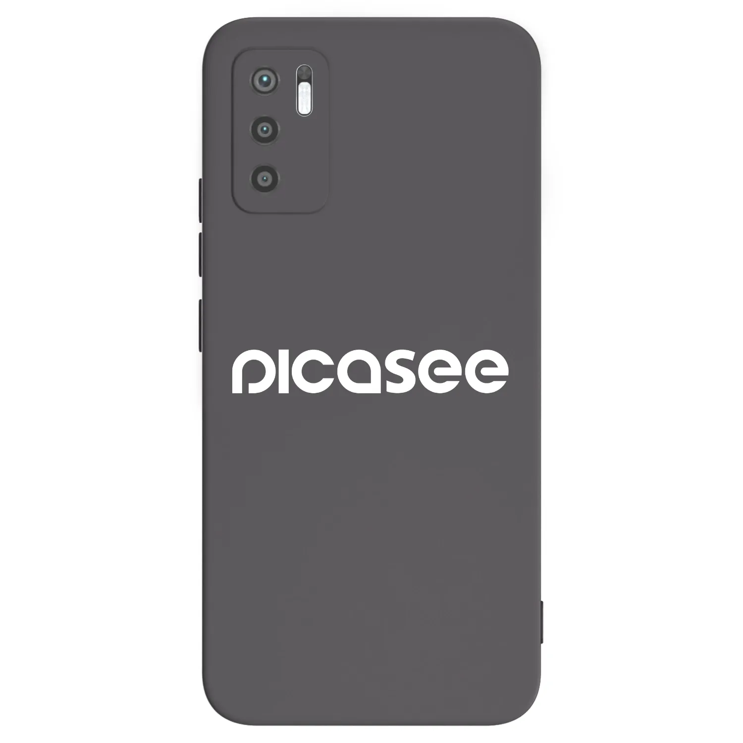 Picasee Xiaomi Redmi Note 10 5G Hülle - Schwarzes Silikon - Picasee - new logo - white