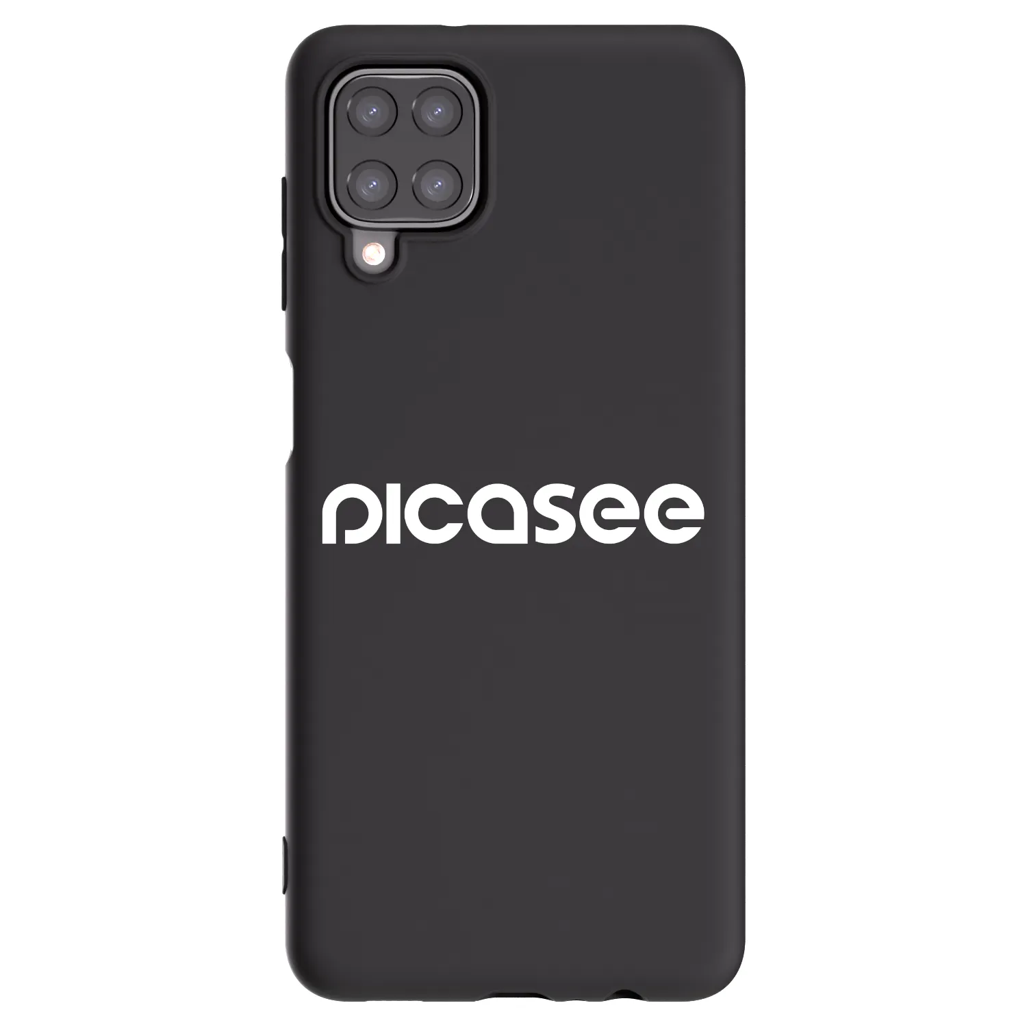 Picasee Samsung Galaxy M12 M127F Hülle - Schwarzes Silikon - Picasee - new logo - white