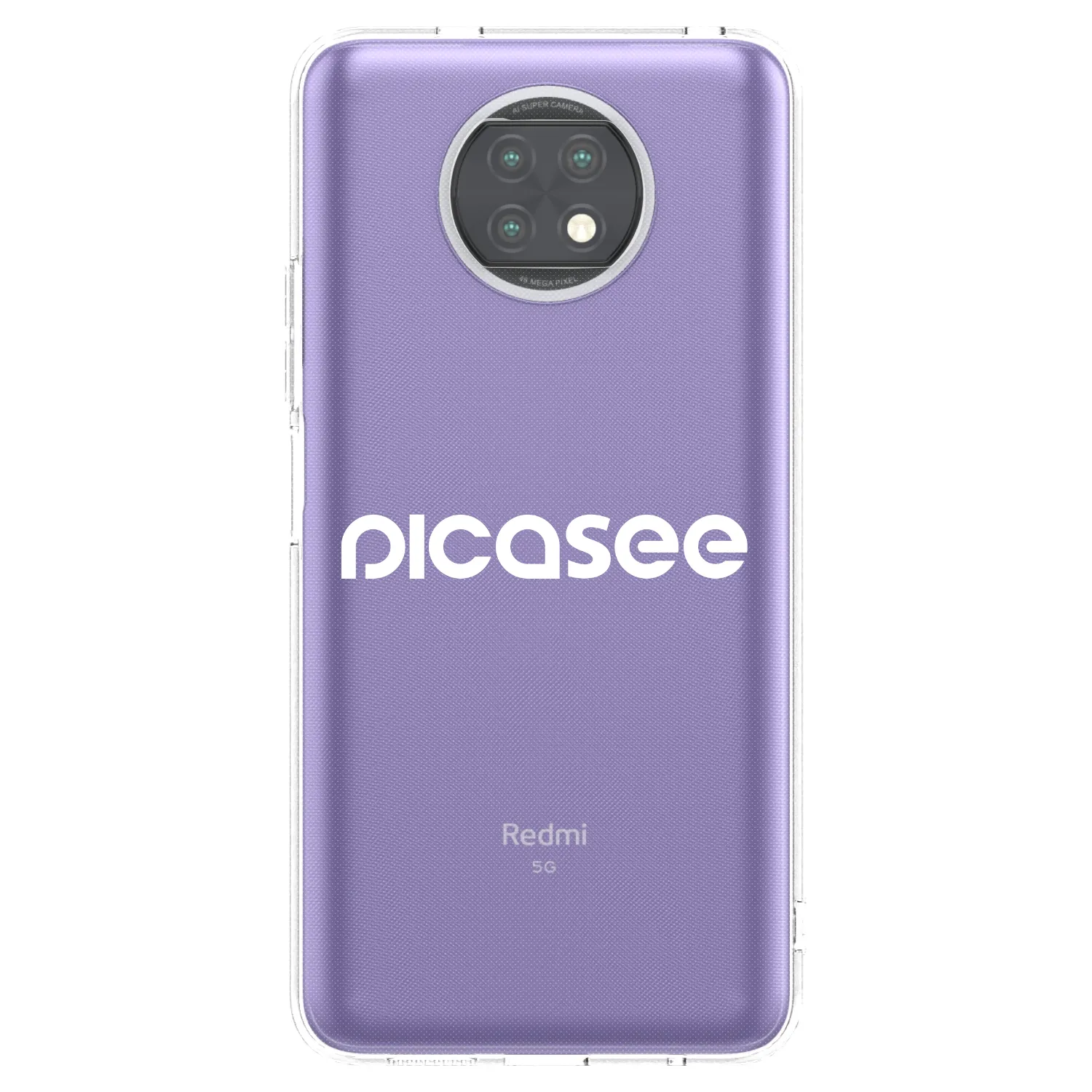 Picasee Xiaomi Redmi Note 9T Hülle - Transparentes Silikon - Picasee - new logo - white