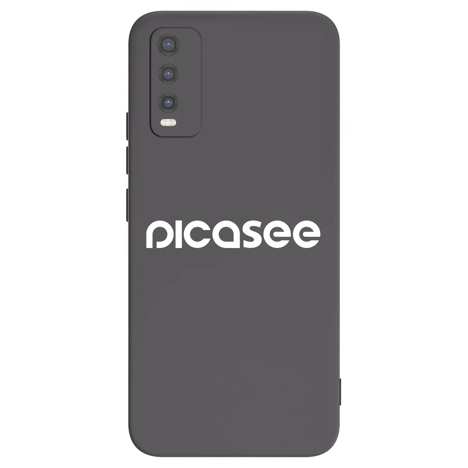 Picasee Vivo Y20s Hülle - Schwarzes Silikon - Picasee - new logo - white