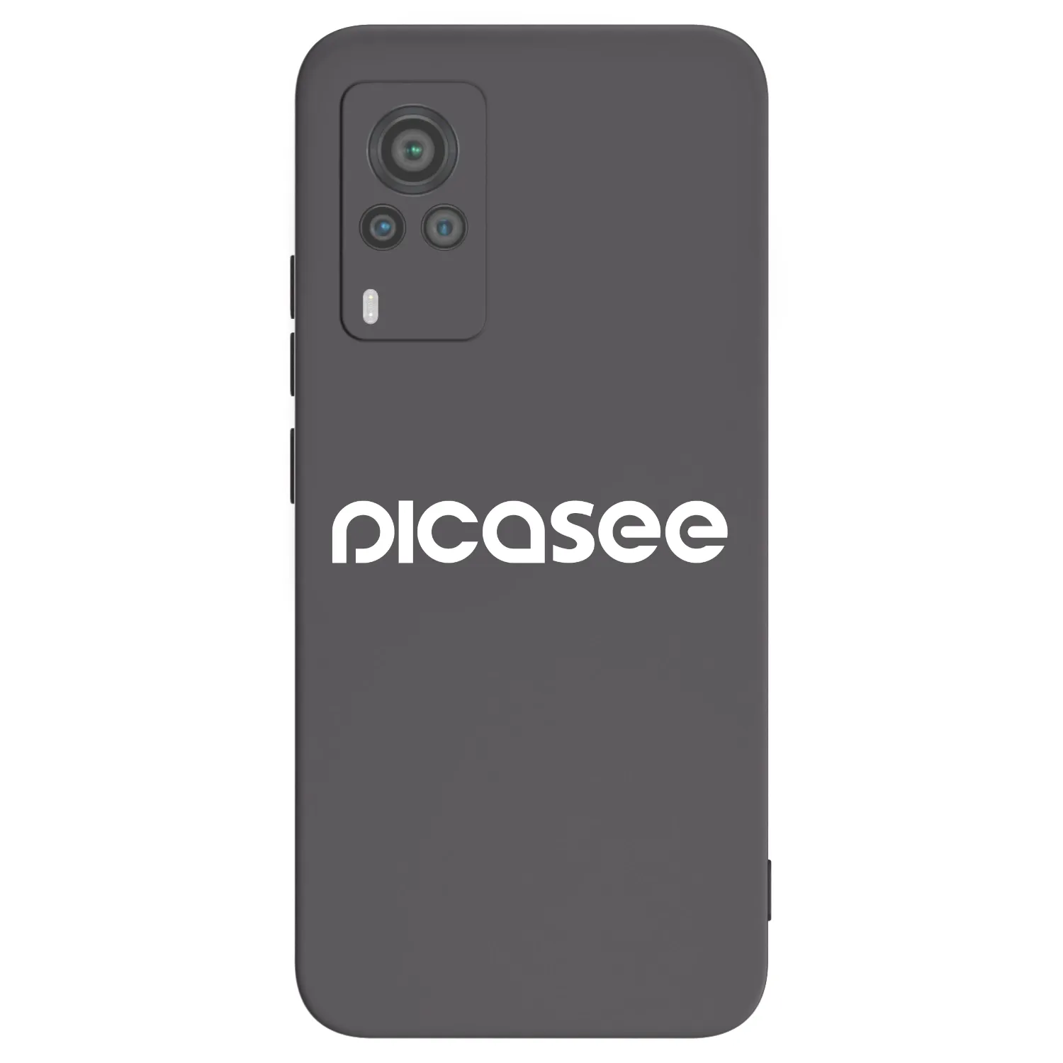 Picasee Vivo X60 Pro 5G Hülle - Schwarzes Silikon - Picasee - new logo - white