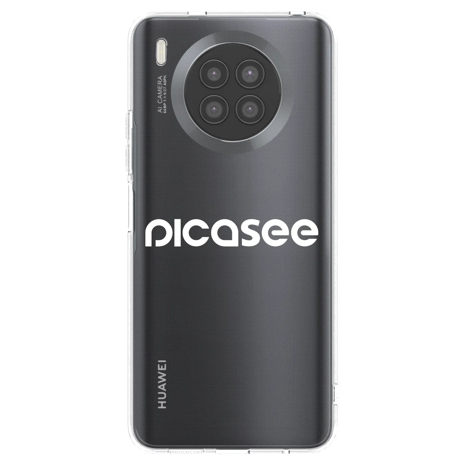 Picasee Huawei Nova 8i Hülle - Transparentes Silikon - Picasee - new logo - white