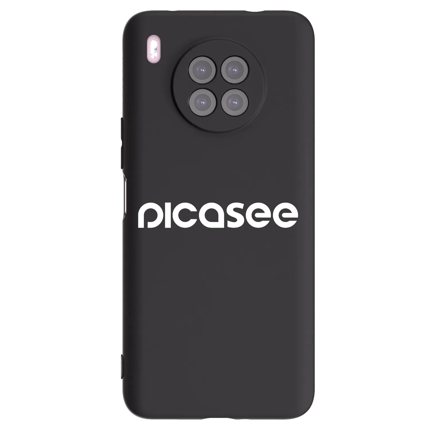 Picasee Huawei Nova 8i Hülle - Schwarzes Silikon - Picasee - new logo - white