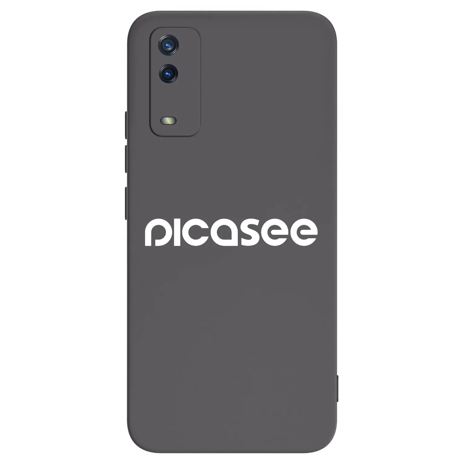 Picasee Vivo Y11s Hülle - Schwarzes Silikon - Picasee - new logo - white