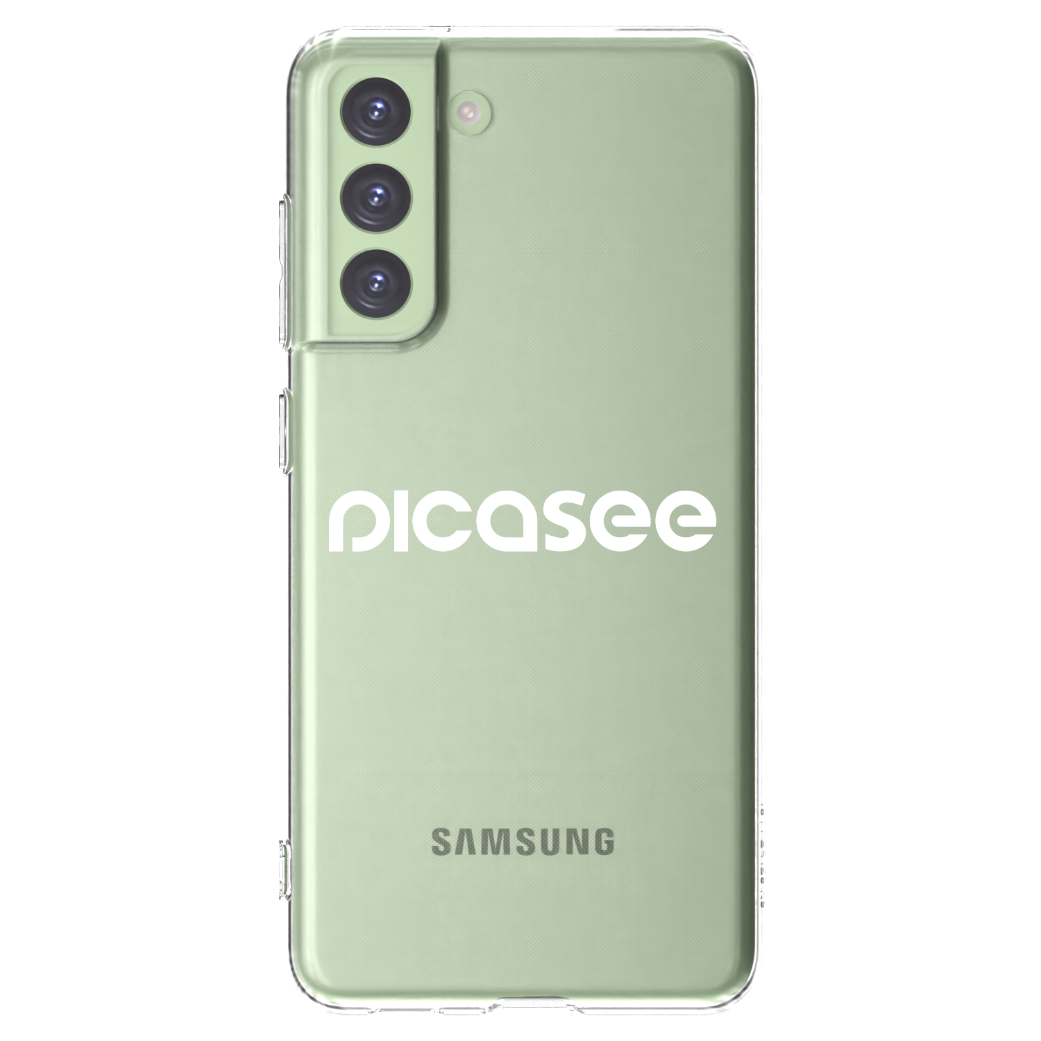 Picasee Samsung Galaxy S21 FE 5G Hülle - Transparentes Silikon - Picasee - new logo - white