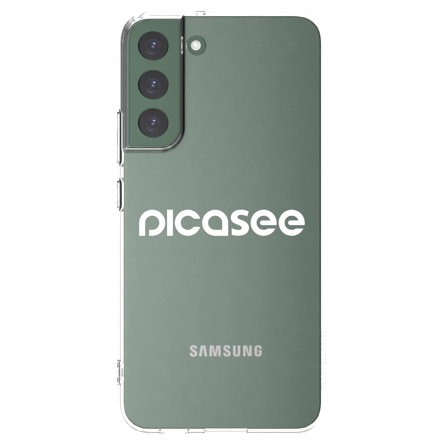 Picasee Samsung Galaxy S22+ 5G Hülle - Transparentes Silikon - Picasee - new logo - white