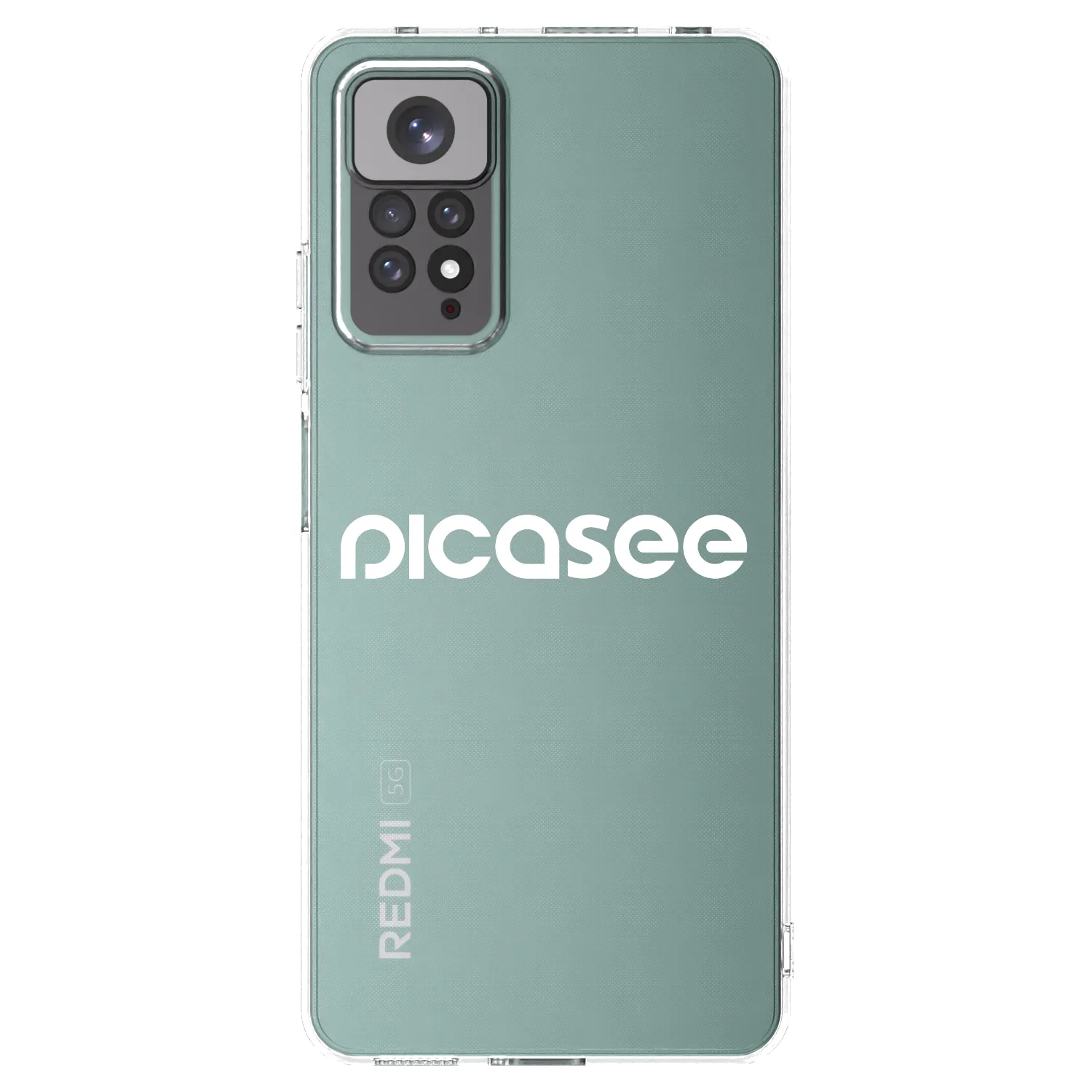 Picasee Xiaomi Redmi Note 11S 4G Hülle - Transparentes Silikon - Picasee - new logo - white