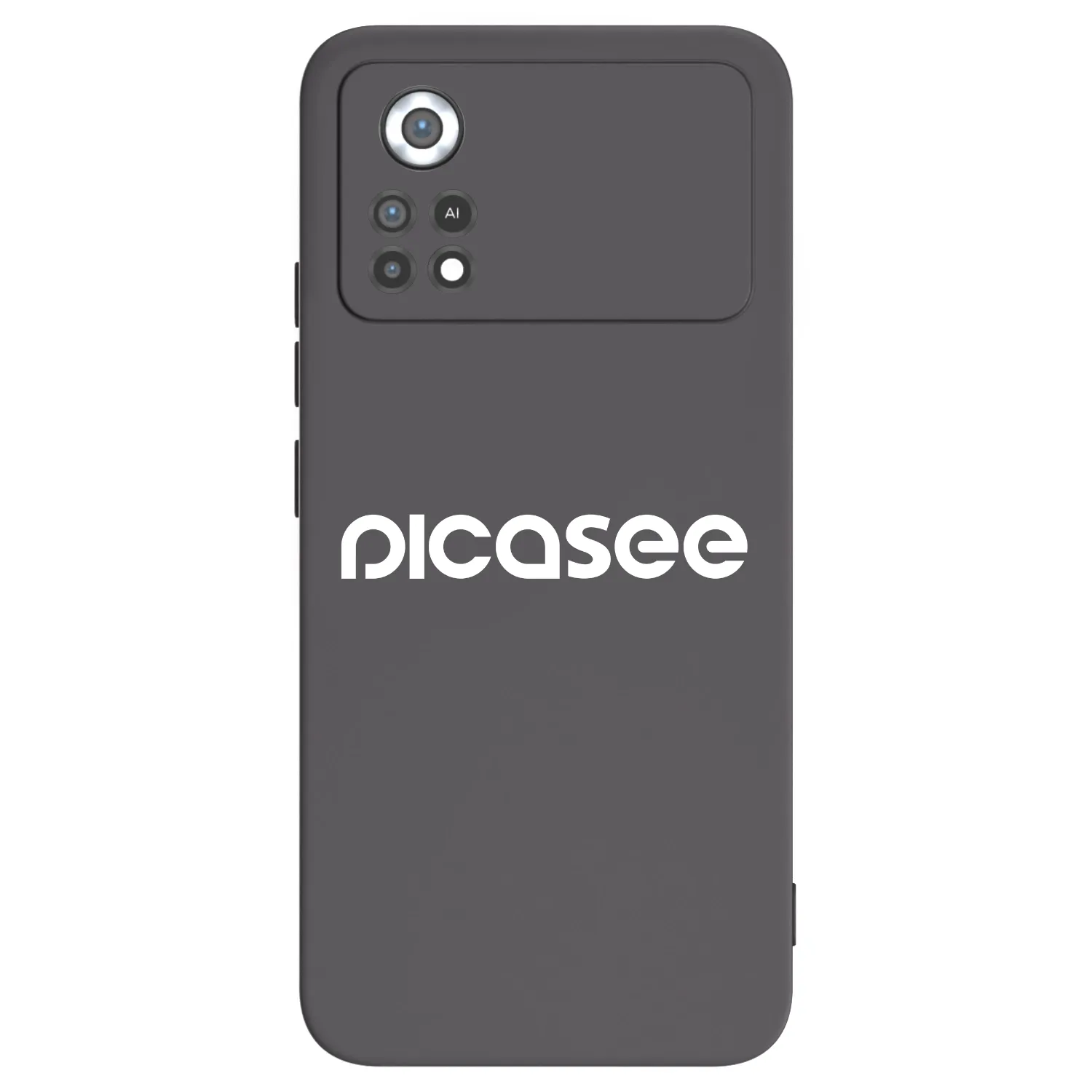 Picasee Xiaomi Poco X4 Pro 5G Hülle - Schwarzes Silikon - Picasee - new logo - white