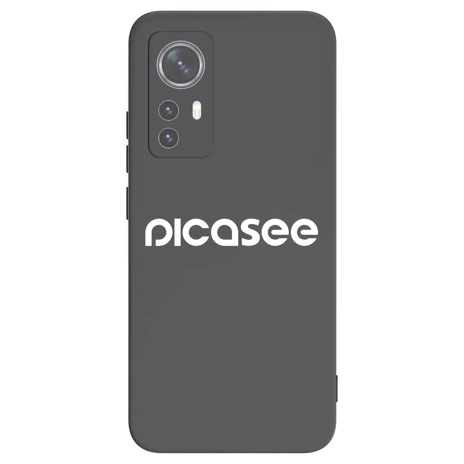 Picasee Xiaomi 12 Hülle - Schwarzes Silikon - Picasee - new logo - white