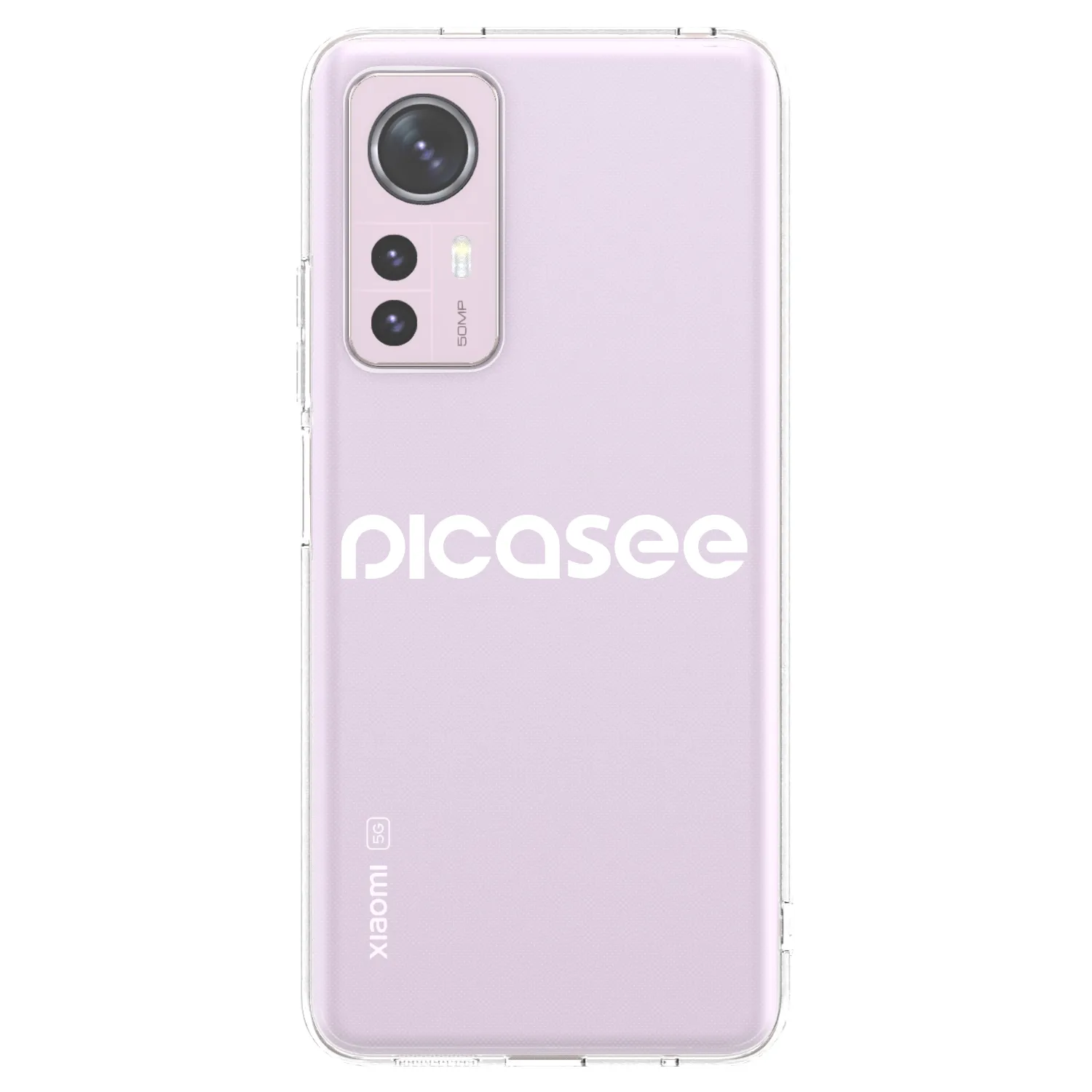 Picasee Xiaomi 12 Hülle - Transparentes Silikon - Picasee - new logo - white