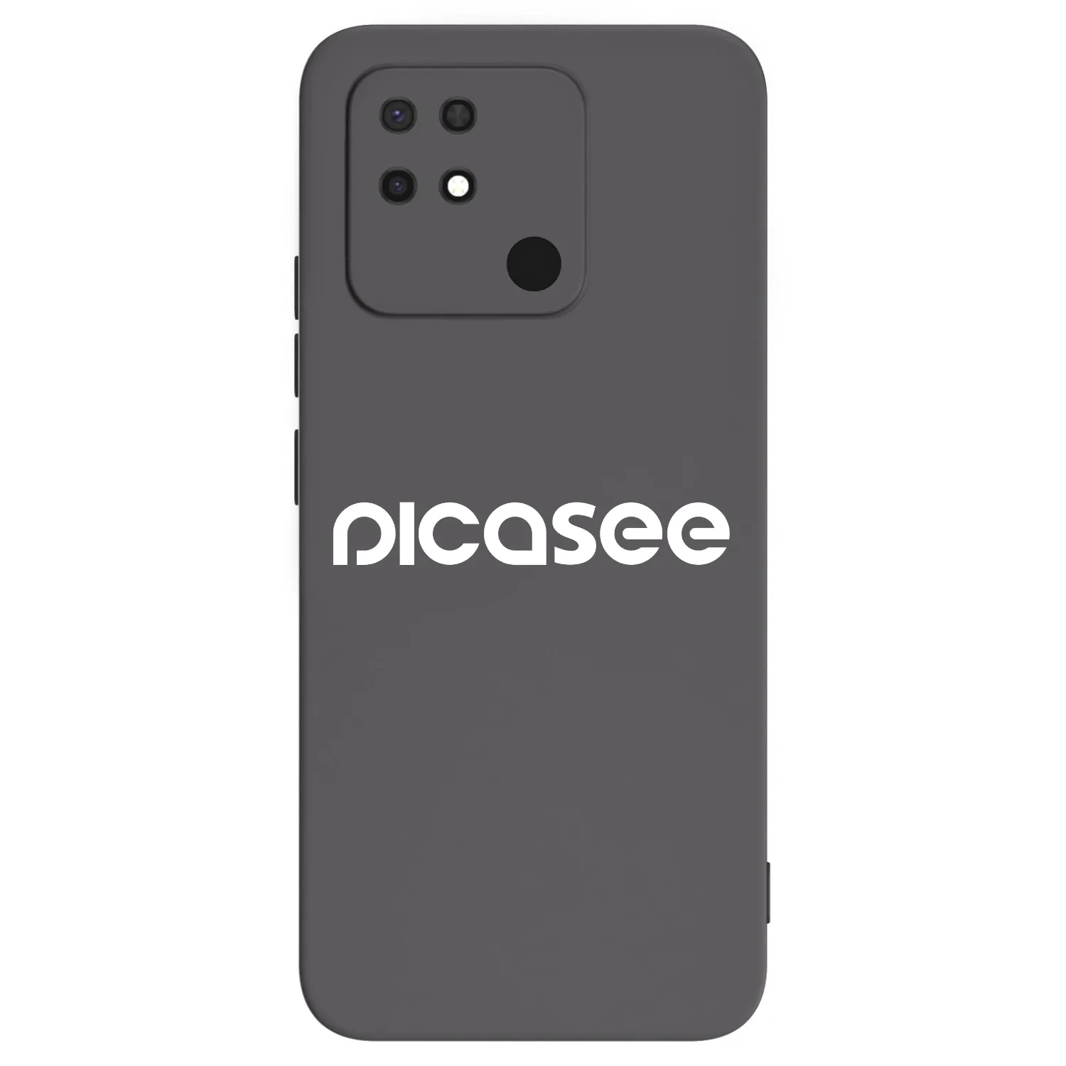 Picasee Xiaomi Redmi 10C Hülle - Schwarzes Silikon - Picasee - new logo - white