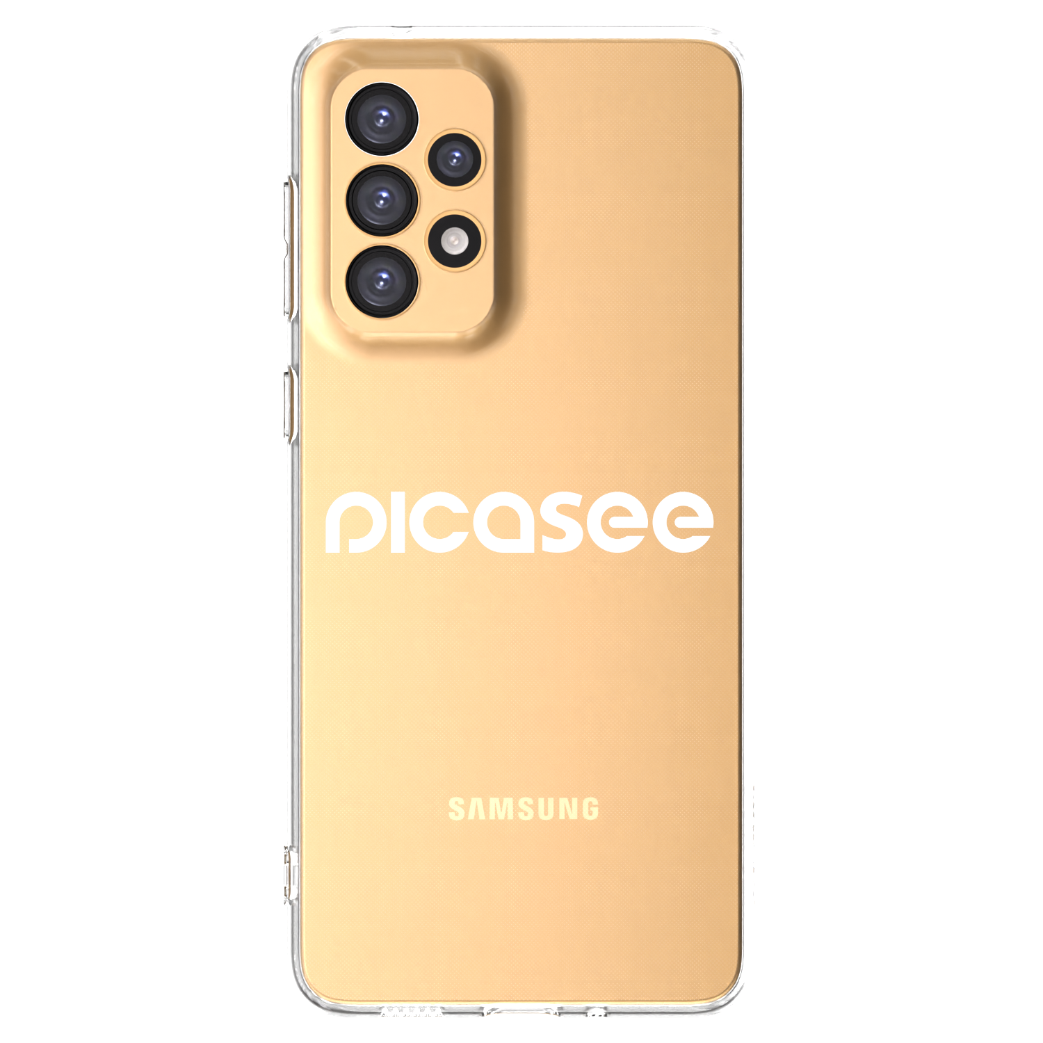 Picasee Samsung Galaxy A33 5G A336 Hülle - Transparentes Silikon - Picasee - new logo - white