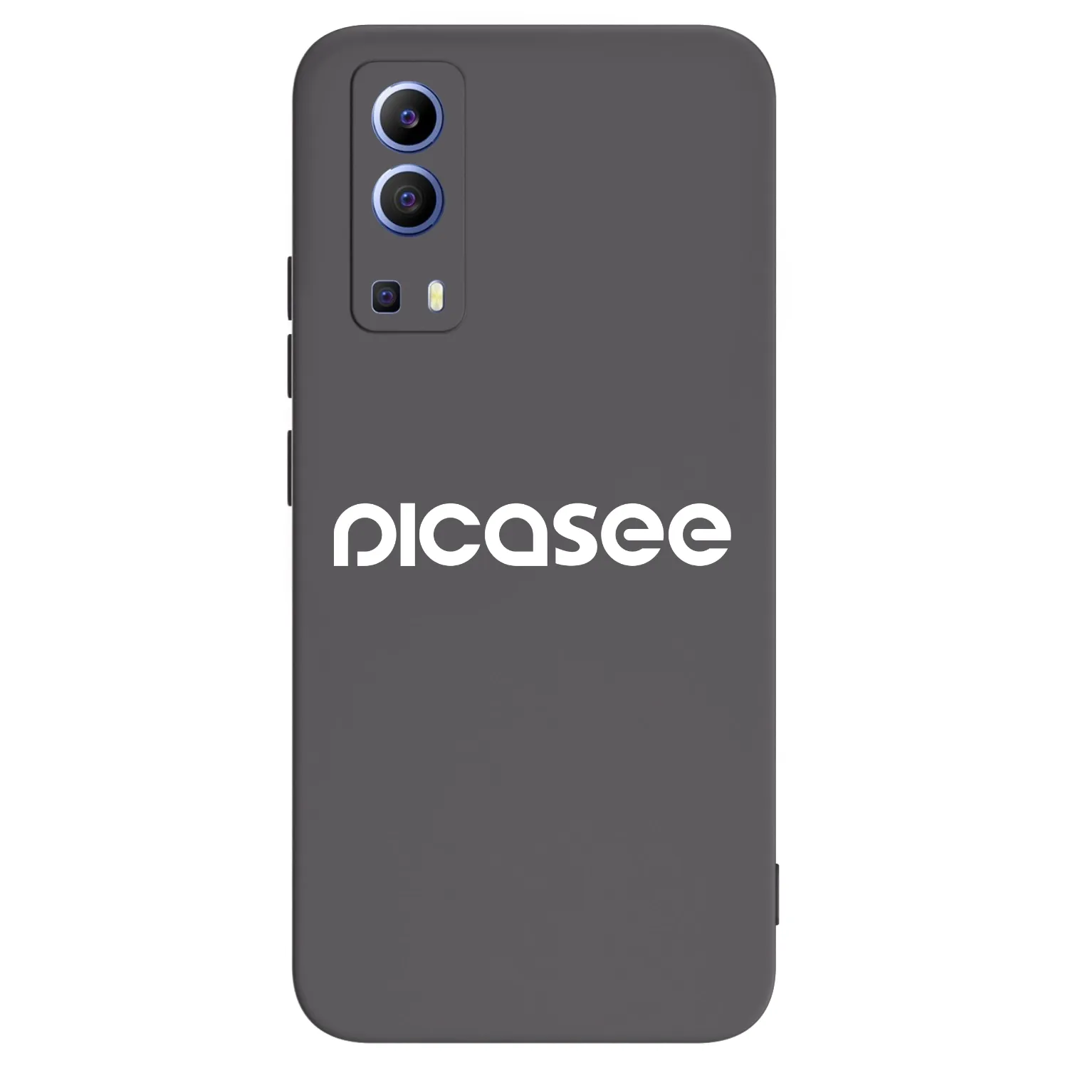 Picasee Vivo Y52 5G Hülle - Schwarzes Silikon - Picasee - new logo - white
