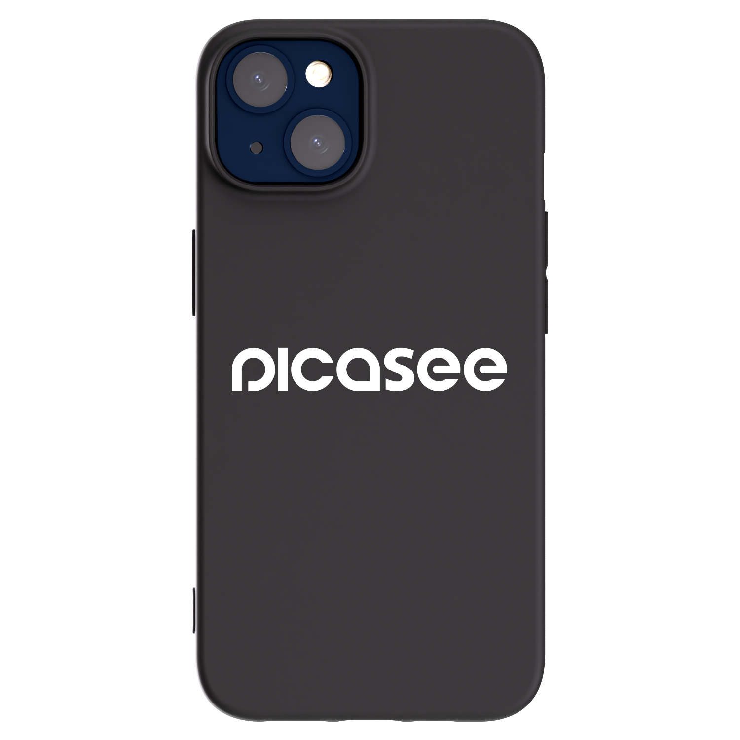 Picasee Apple iPhone 14 Hülle - Schwarzes Silikon - Picasee - new logo - white