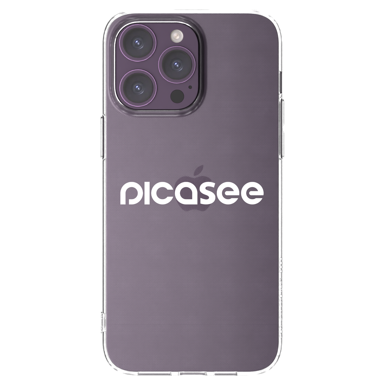 Picasee Apple iPhone 14 Pro Max Hülle - Transparentes Silikon - Picasee - new logo - white